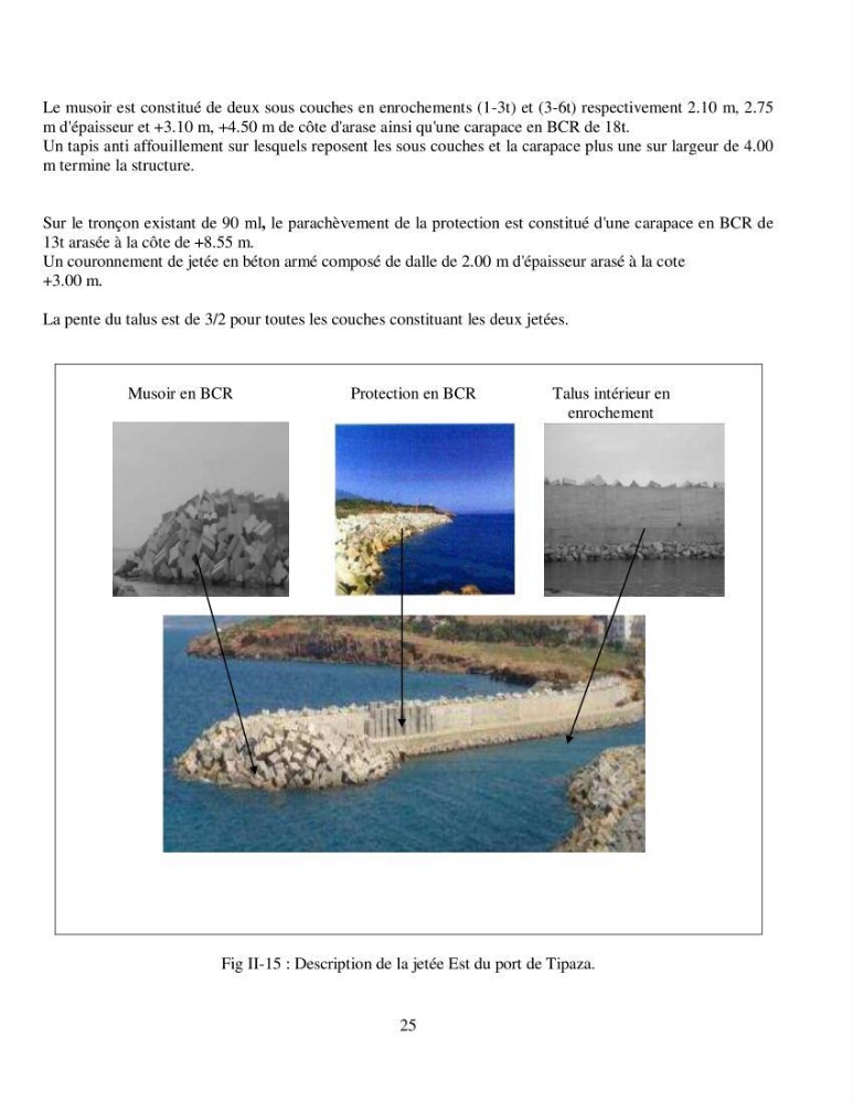 Aménagement du port de Tipaza