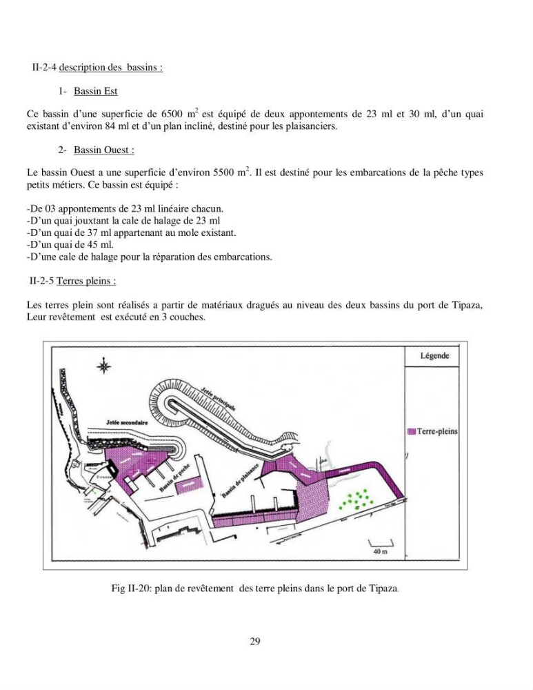 Aménagement du port de Tipaza