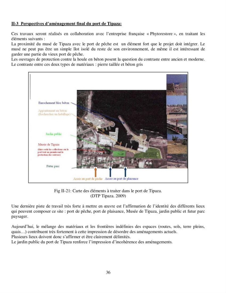 Aménagement du port de Tipaza