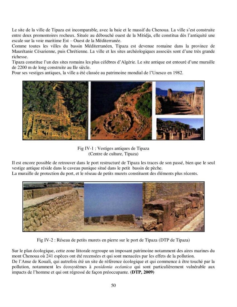 Aménagement du port de Tipaza