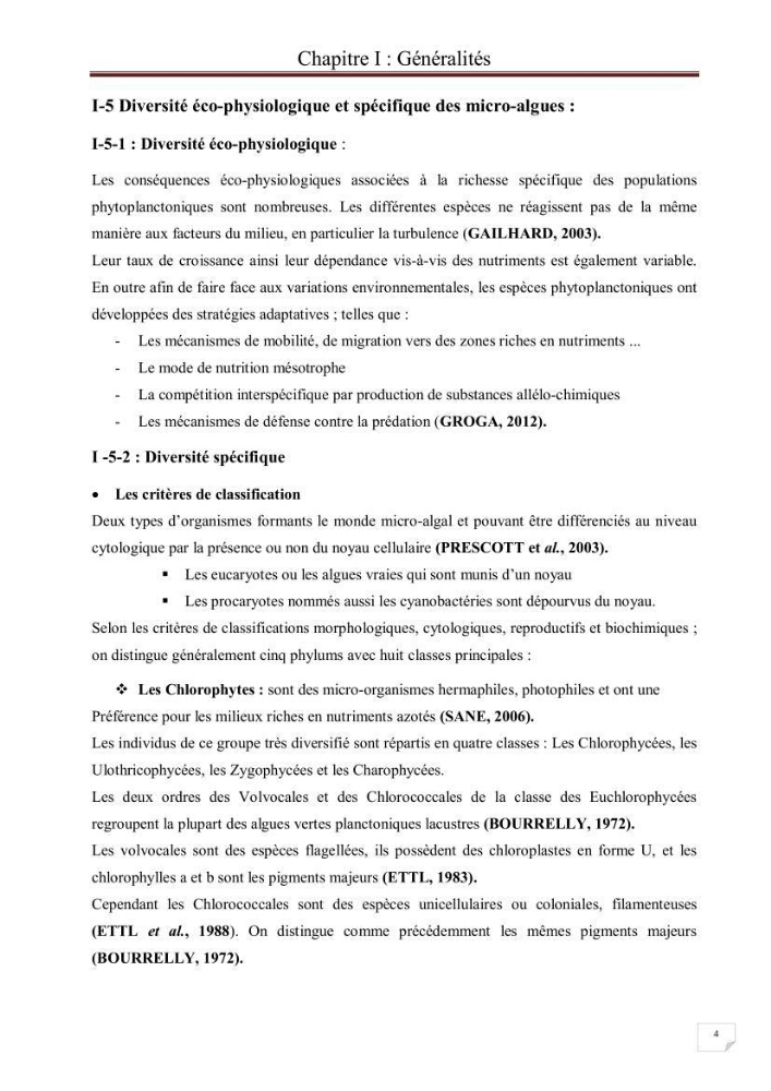 Etude comparative des peuplements phytoplanctoniques indicateurs de la qualité des eaux dans deux systèmes lacustres « le lac du barrage de Keddara(Boumerdes) et le lac de Réghaia(Alger) »