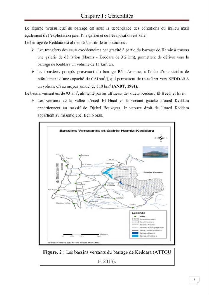Etude comparative des peuplements phytoplanctoniques indicateurs de la qualité des eaux dans deux systèmes lacustres « le lac du barrage de Keddara(Boumerdes) et le lac de Réghaia(Alger) »