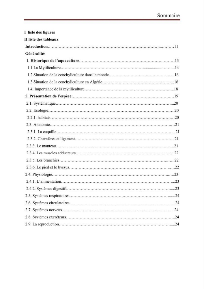Analyse microbiologique de la moule Mytilus galloprovincialis: