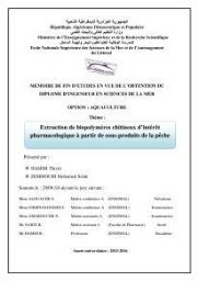 Extraction de biopolymères chitineux d'intérêt pharmacologique à partir de sous-produits de la pêche: