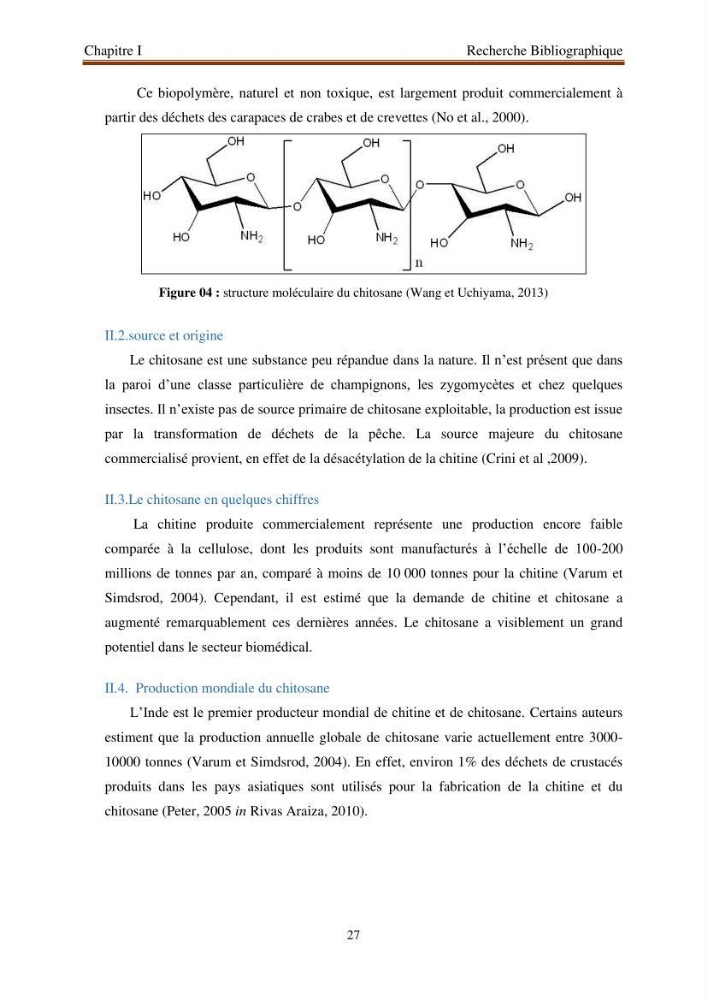 Extraction de biopolymères chitineux d\'intérêt pharmacologique à partir de sous-produits de la pêche: