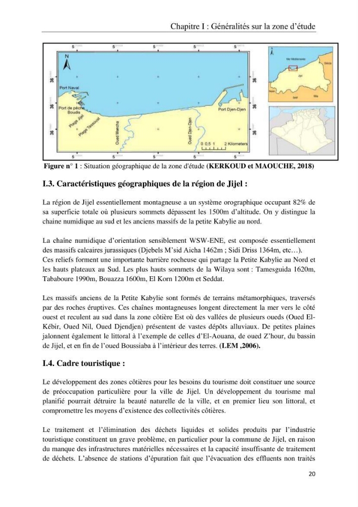 Réaménagement de la plage de Jijel et son influence sur la résolution du problème d’ensablement du port de pêche de Boudis