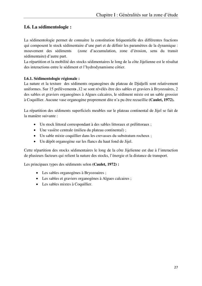 Réaménagement de la plage de Jijel et son influence sur la résolution du problème d’ensablement du port de pêche de Boudis