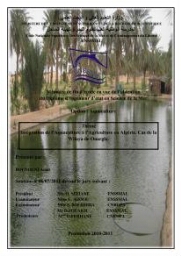 Intégration de l'Aquaculture à l'agriculture en Algerie. Cas de la wilaya de Ouargla: