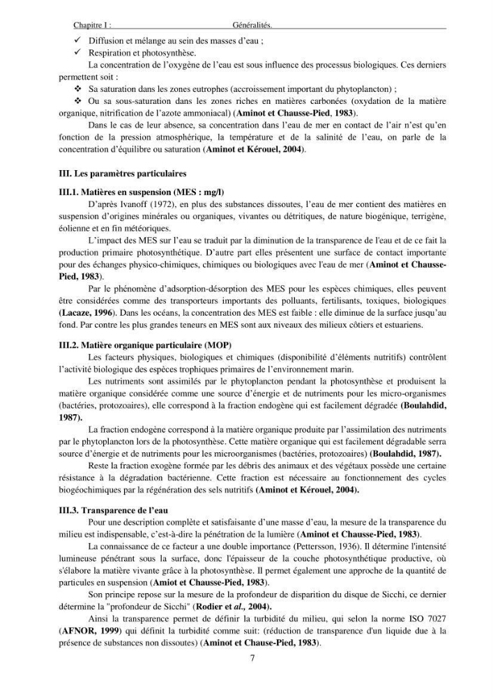 Apport du système d\'information géographique (SIG) pour la modélisation de la couleur des eaux marines