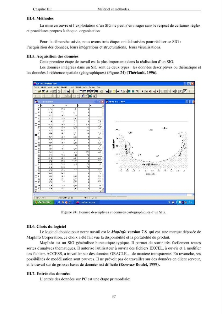 Apport du système d\'information géographique (SIG) pour la modélisation de la couleur des eaux marines