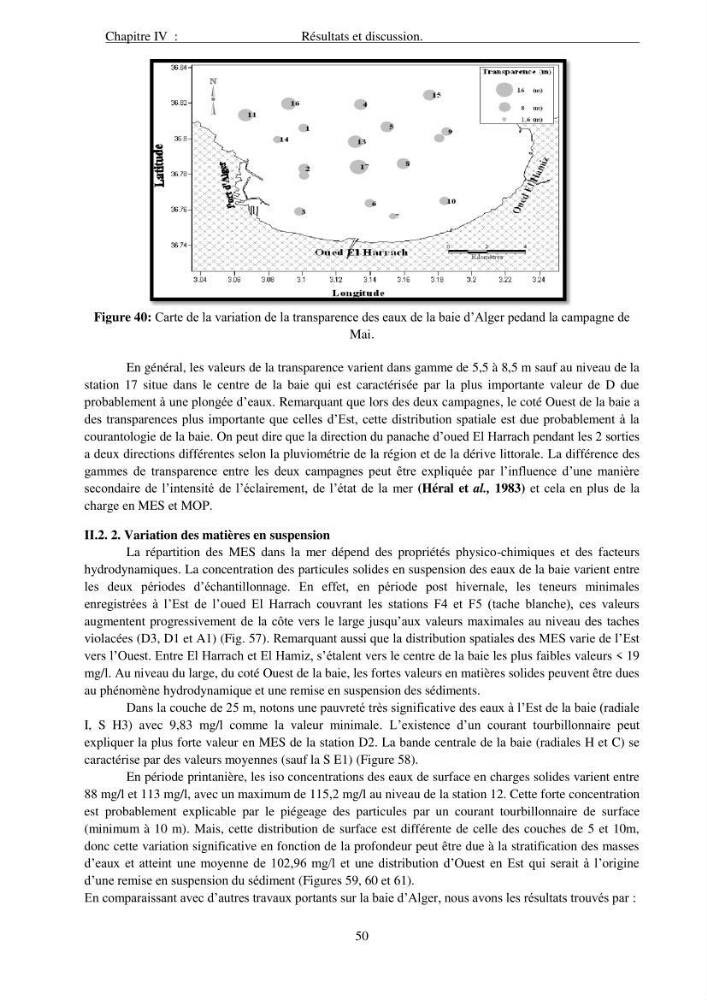 Apport du système d\'information géographique (SIG) pour la modélisation de la couleur des eaux marines