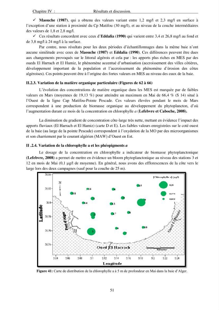 Apport du système d\'information géographique (SIG) pour la modélisation de la couleur des eaux marines