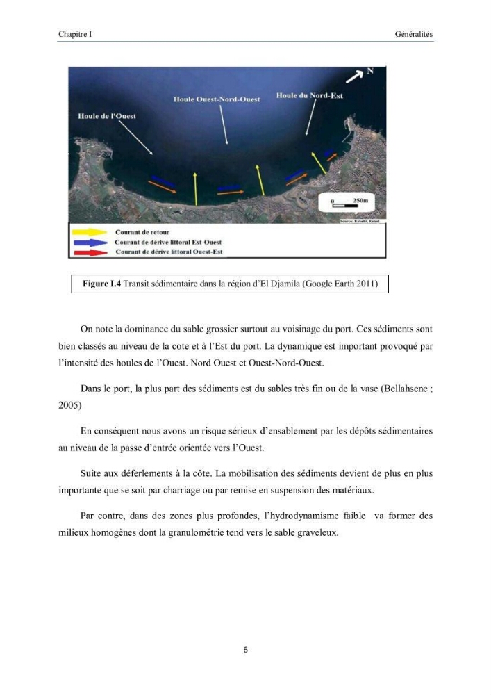 Aménagement du port d\'el djamila, avantages et inconvenients et comportements des structures