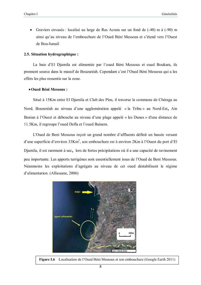 Aménagement du port d\'el djamila, avantages et inconvenients et comportements des structures