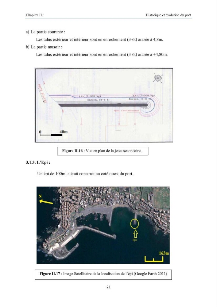 Aménagement du port d\'el djamila, avantages et inconvenients et comportements des structures
