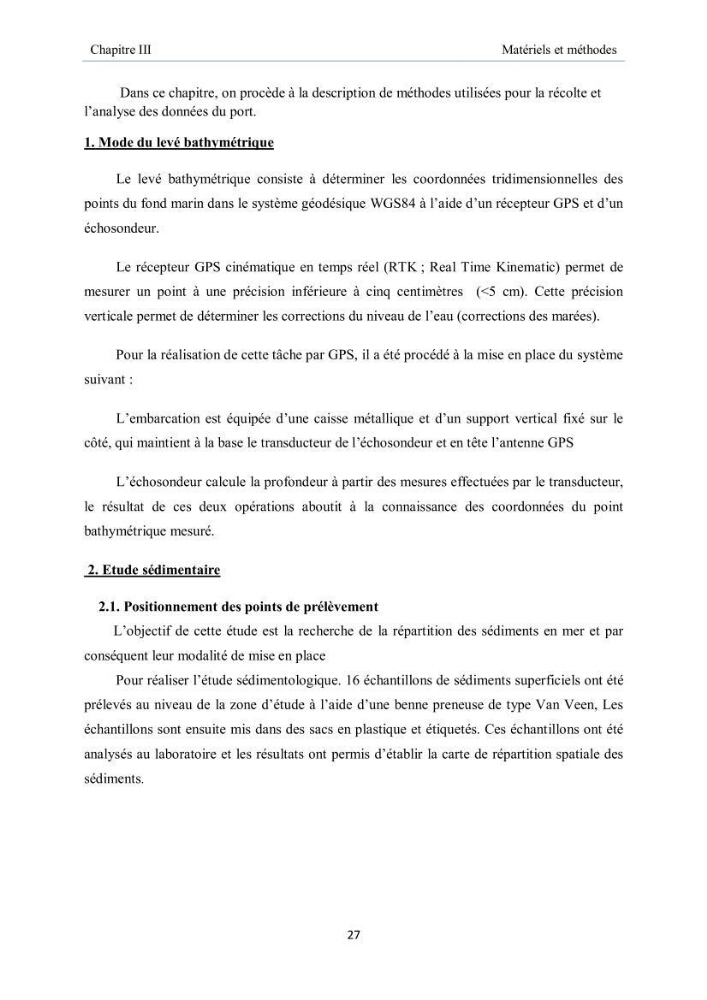 Aménagement du port d\'el djamila, avantages et inconvenients et comportements des structures
