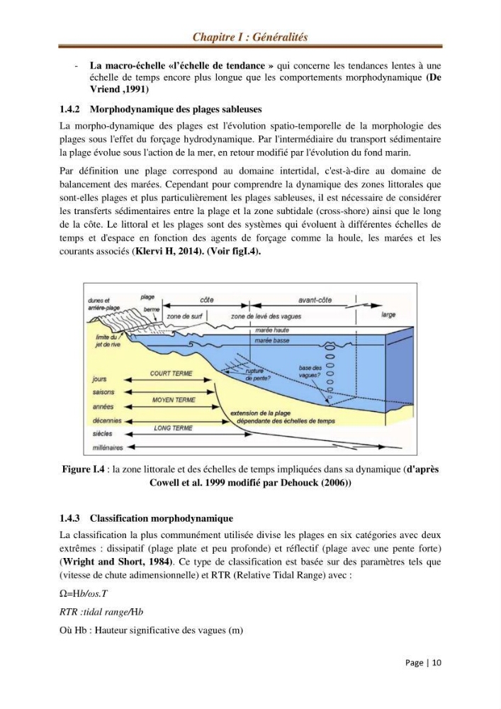 Modélisation Numérique de la morphodynamique sédimentaire et de la cinématique du trait de côte Chenoua plage, willaya de Tipaza.