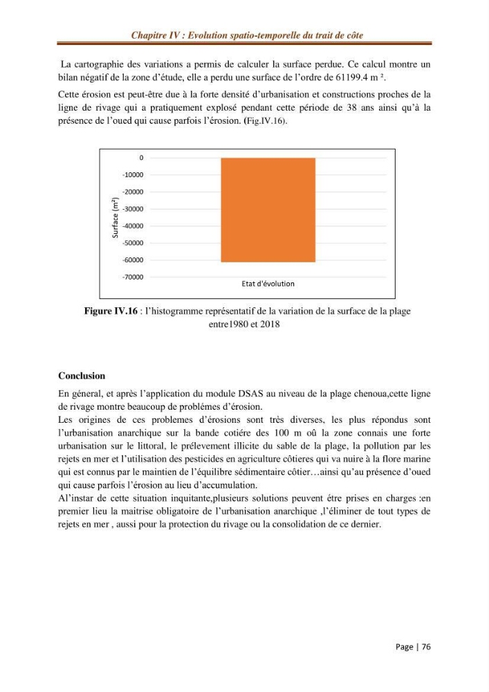 Modélisation Numérique de la morphodynamique sédimentaire et de la cinématique du trait de côte Chenoua plage, willaya de Tipaza.