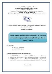 Mise au point d'une technique de réamisation d'un caryotype et évaluation du polymorphisme morphométrique chez les Tilapias d'Algérie: