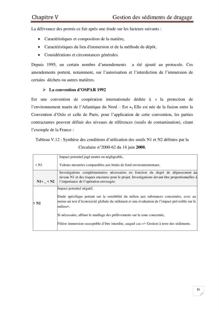Caractérisation environnementale, réglementation et comportement des sédiments de dragage: