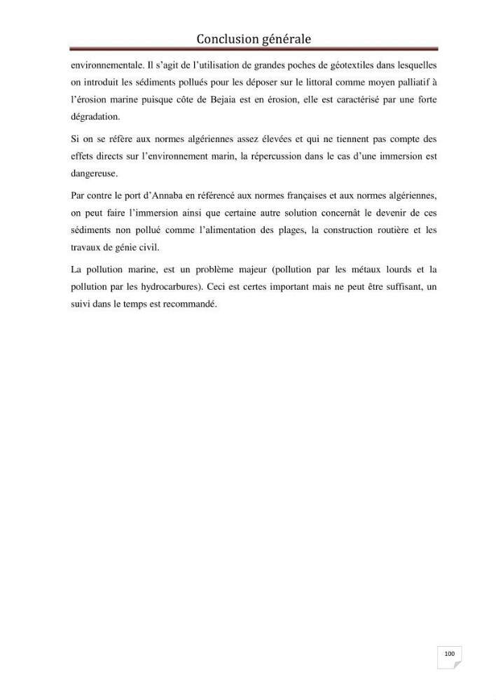 Caractérisation environnementale, réglementation et comportement des sédiments de dragage: