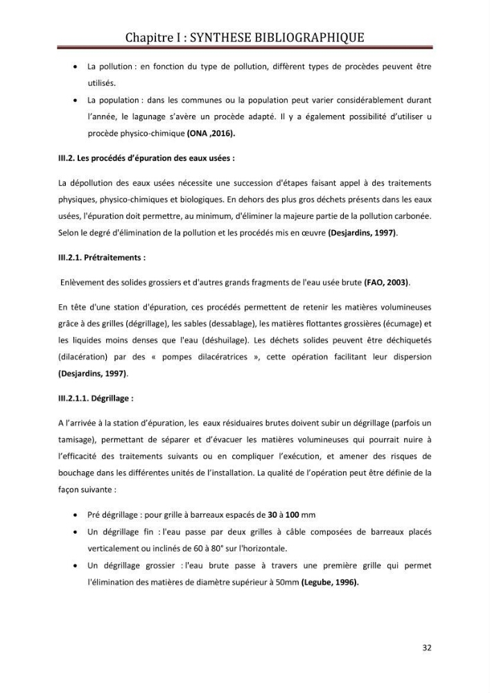 Contribution a L\'étude des parametres physico-chimique et bactériologiques du littoral de boudouaou el bahri pour la création d\'une station d\'une station d\'épuration :