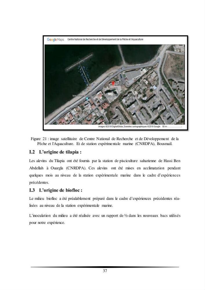 Essais d’élevage de Tilapia Nilotica en système biofloc : Effet sur la croissance, la reproduction et les paramètres du milieu: