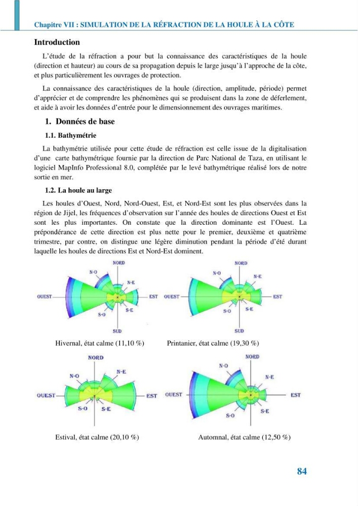 Etude géomorpho-sédimentaire de la zone côtière du parc National de Taza