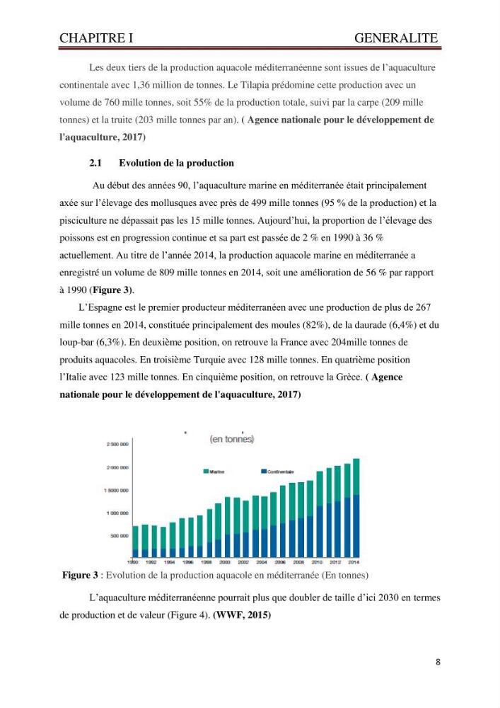 Caractérisation environnementale de la ferme d\'élevage de Daurade Sarl EAM