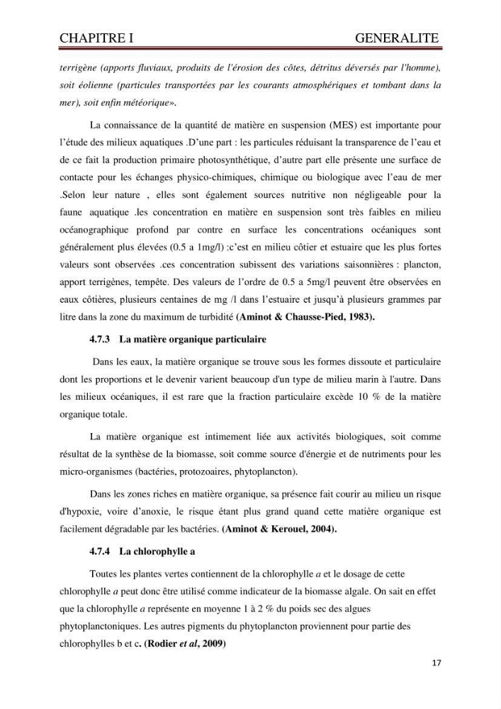 Caractérisation environnementale de la ferme d\'élevage de Daurade Sarl EAM
