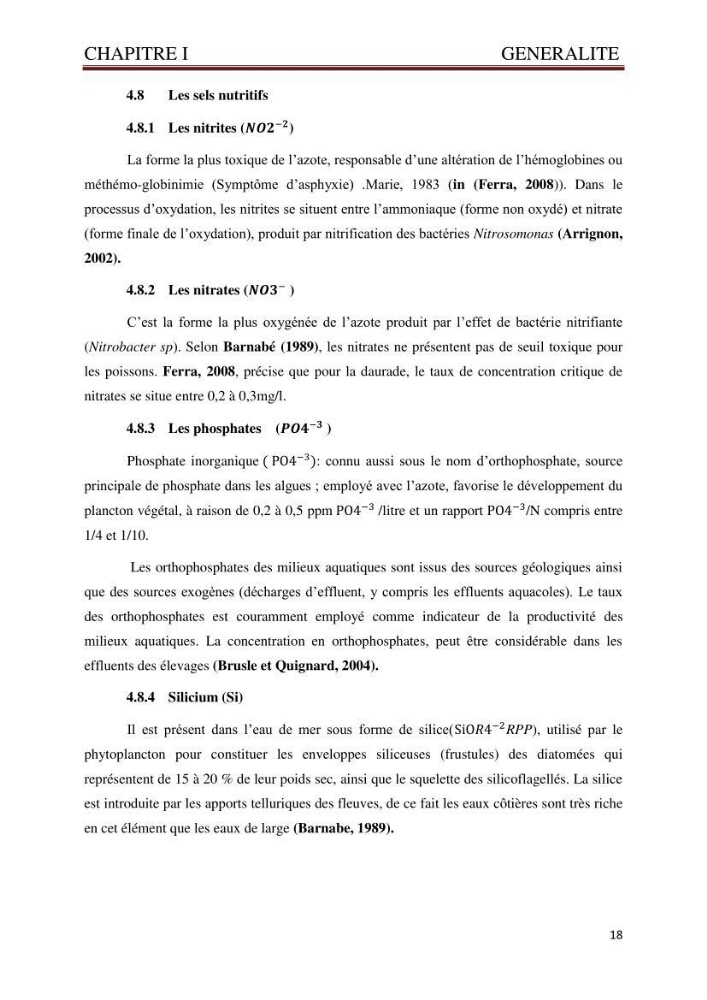 Caractérisation environnementale de la ferme d\'élevage de Daurade Sarl EAM