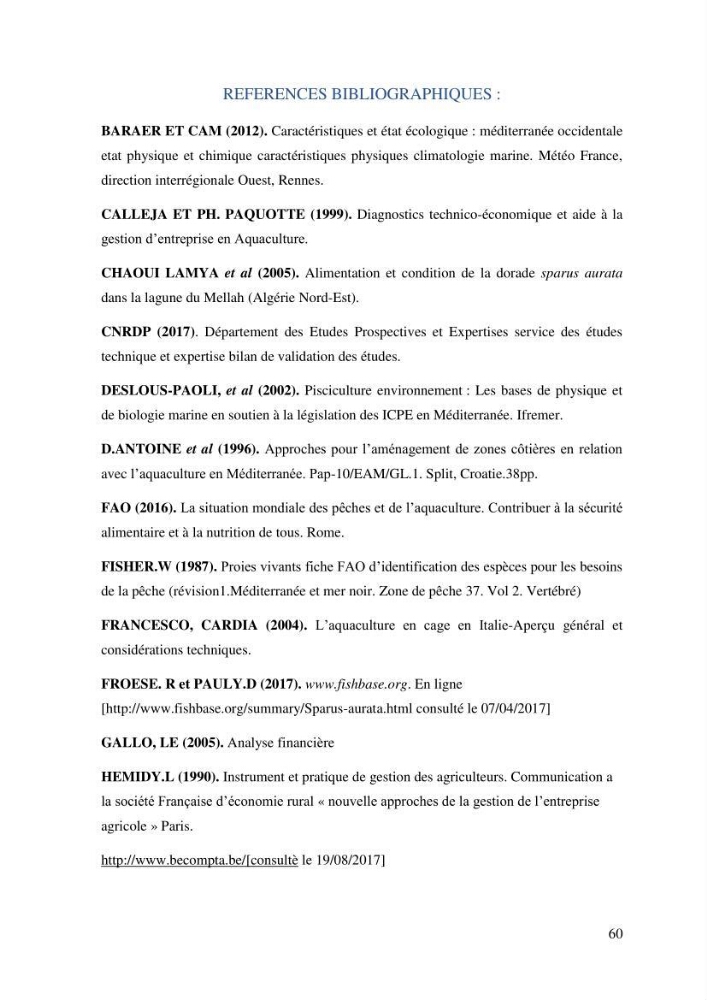Etude de faisabilité technico-économique d’une ferme: