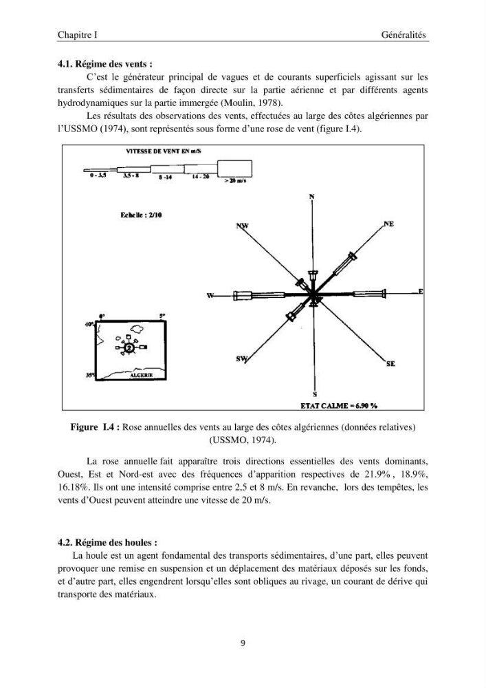 Application de la modélisation numérique pour l\'étude de l\'ensablement du port de cap Djinet