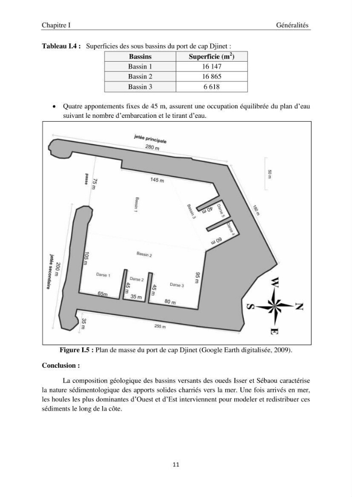 Application de la modélisation numérique pour l\'étude de l\'ensablement du port de cap Djinet