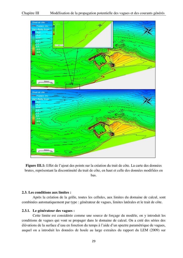 Application de la modélisation numérique pour l\'étude de l\'ensablement du port de cap Djinet