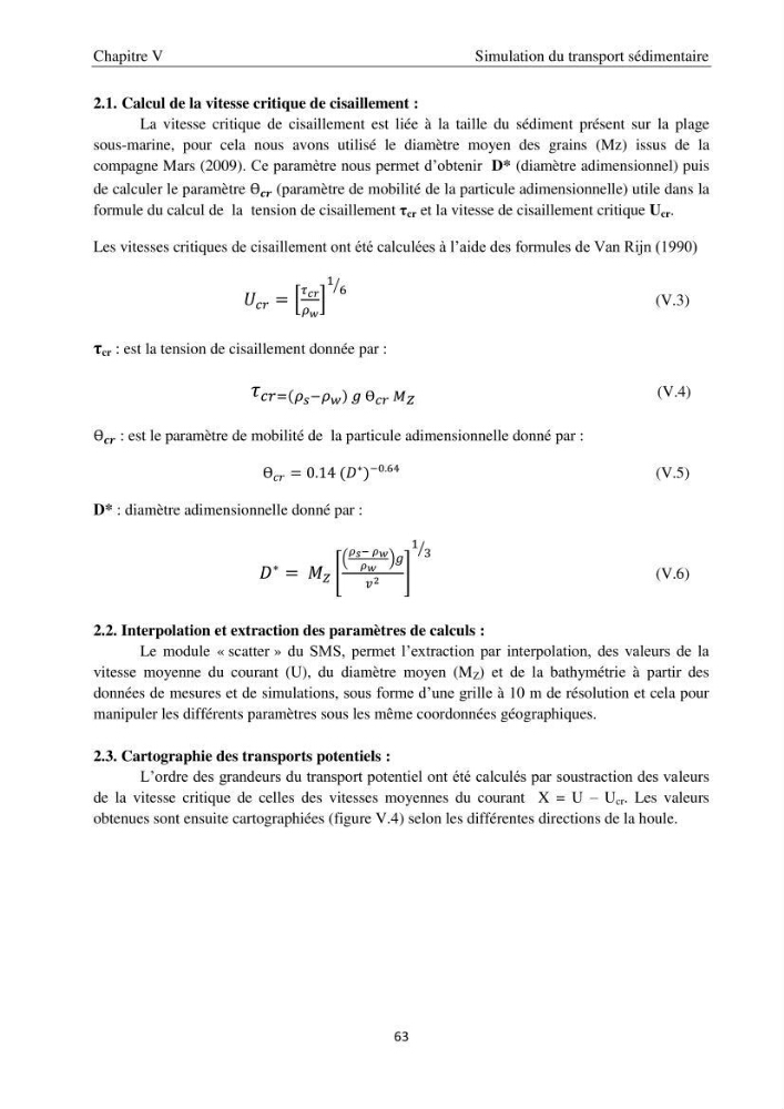 Application de la modélisation numérique pour l\'étude de l\'ensablement du port de cap Djinet