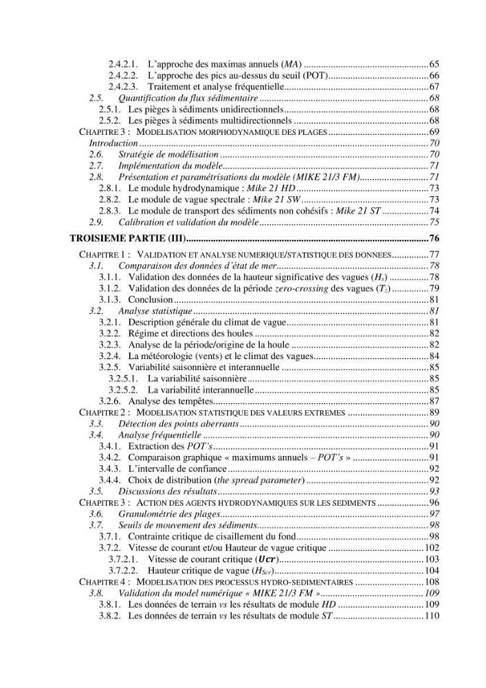 Evolution morpho-dynamique de la baie d’Alger: observation et modélisation hydrodynamique et sédimentaire