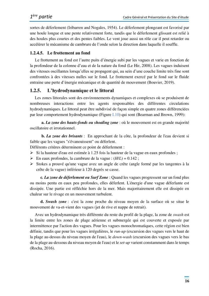 Evolution morpho-dynamique de la baie d’Alger: observation et modélisation hydrodynamique et sédimentaire