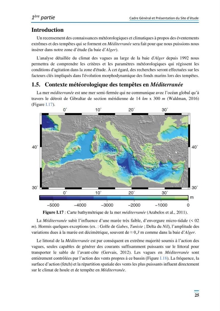 Evolution morpho-dynamique de la baie d’Alger: observation et modélisation hydrodynamique et sédimentaire