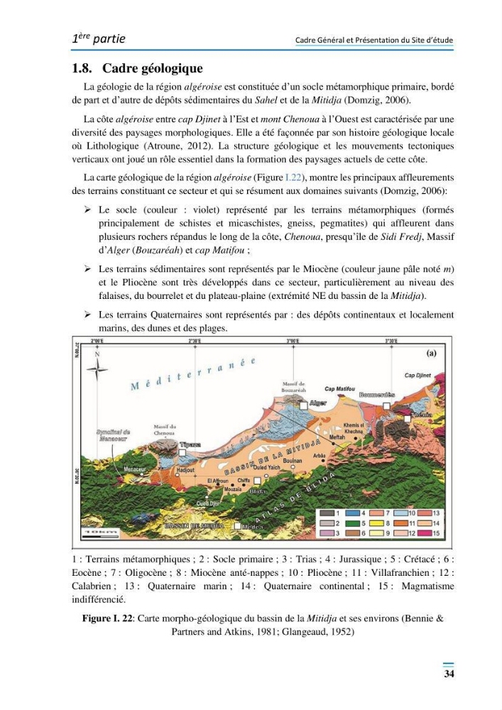 Evolution morpho-dynamique de la baie d’Alger: observation et modélisation hydrodynamique et sédimentaire