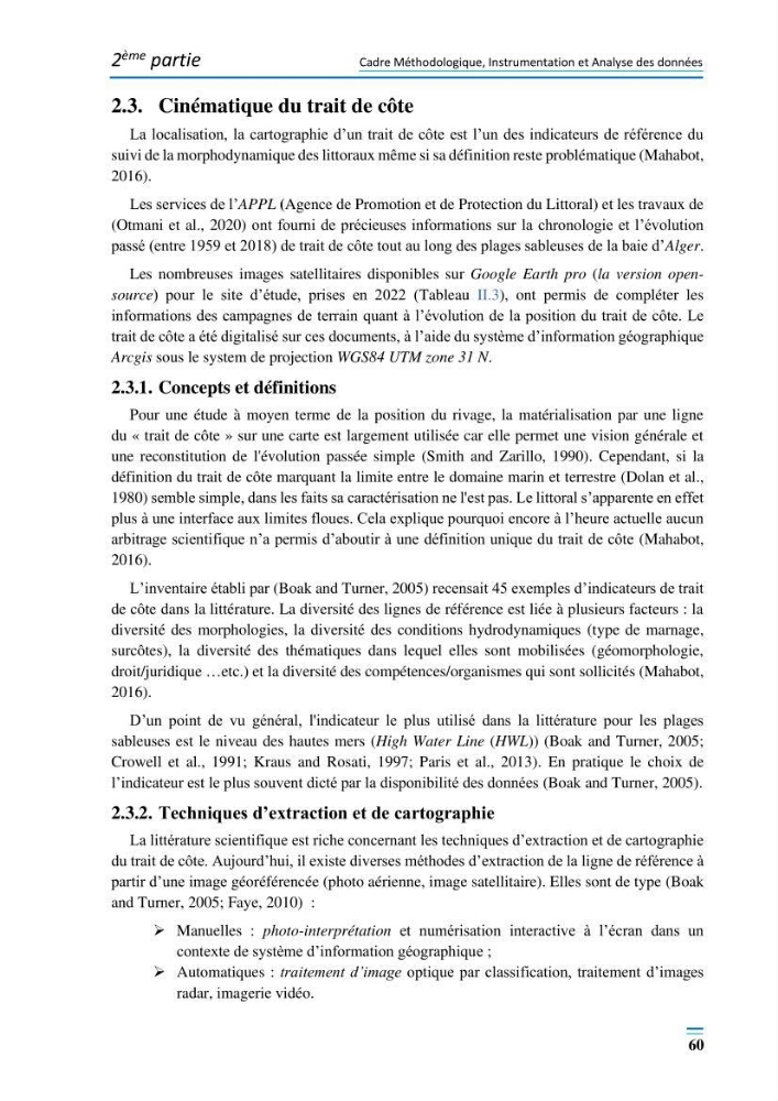 Evolution morpho-dynamique de la baie d’Alger: observation et modélisation hydrodynamique et sédimentaire