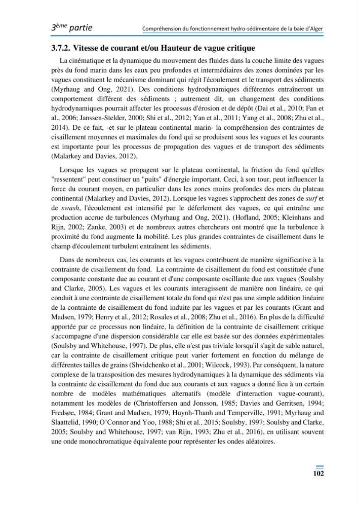 Evolution morpho-dynamique de la baie d’Alger: observation et modélisation hydrodynamique et sédimentaire