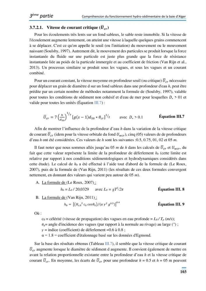 Evolution morpho-dynamique de la baie d’Alger: observation et modélisation hydrodynamique et sédimentaire