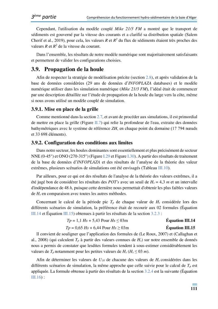 Evolution morpho-dynamique de la baie d’Alger: observation et modélisation hydrodynamique et sédimentaire