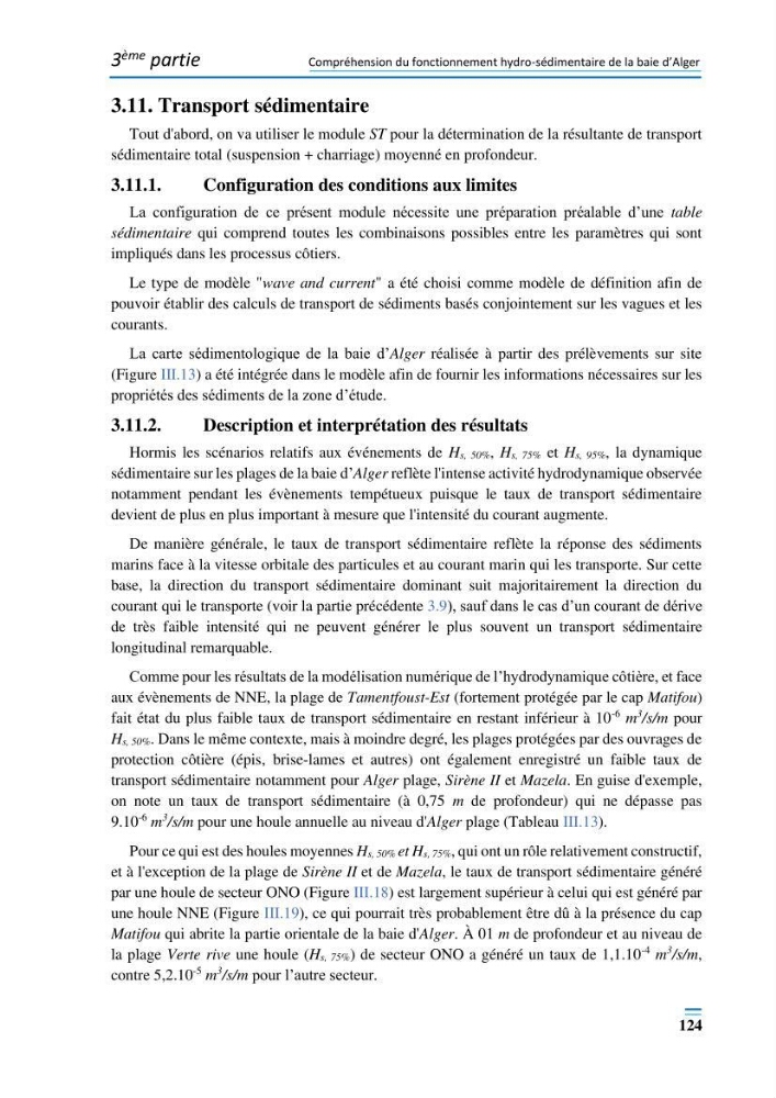 Evolution morpho-dynamique de la baie d’Alger: observation et modélisation hydrodynamique et sédimentaire
