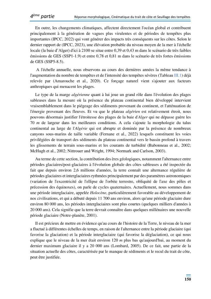 Evolution morpho-dynamique de la baie d’Alger: observation et modélisation hydrodynamique et sédimentaire