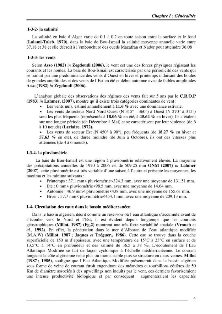 Contribution à la dynamique des stocks des petits dynamique de la baie de Bou-Ismail approche éco -trophique: