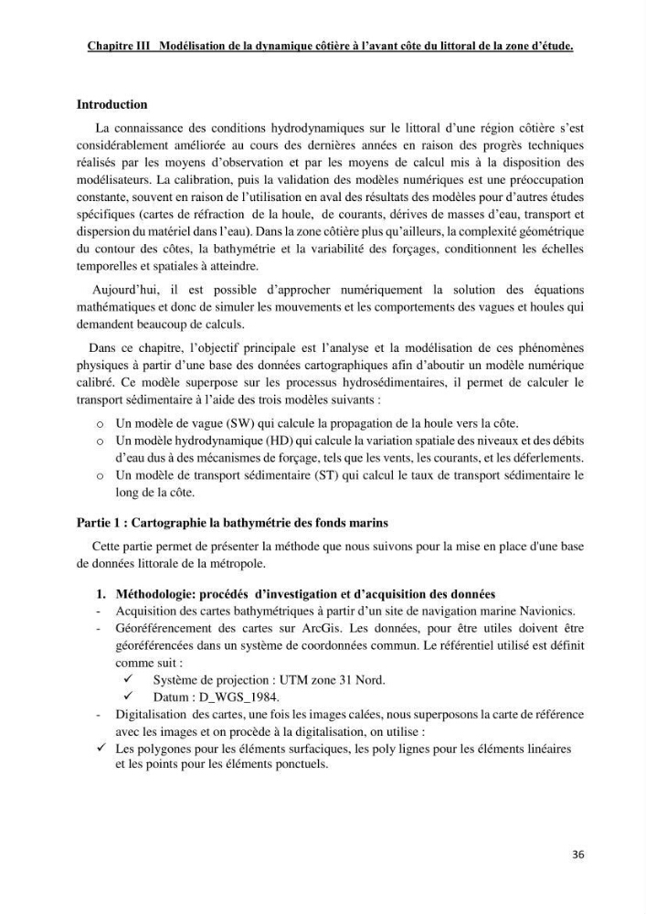 Changement climatique et risques côtiers dans la métropole algéroise.: