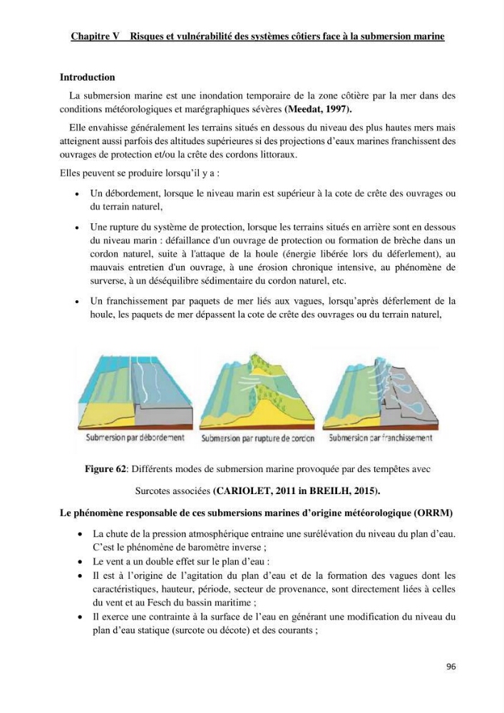 Changement climatique et risques côtiers dans la métropole algéroise.: