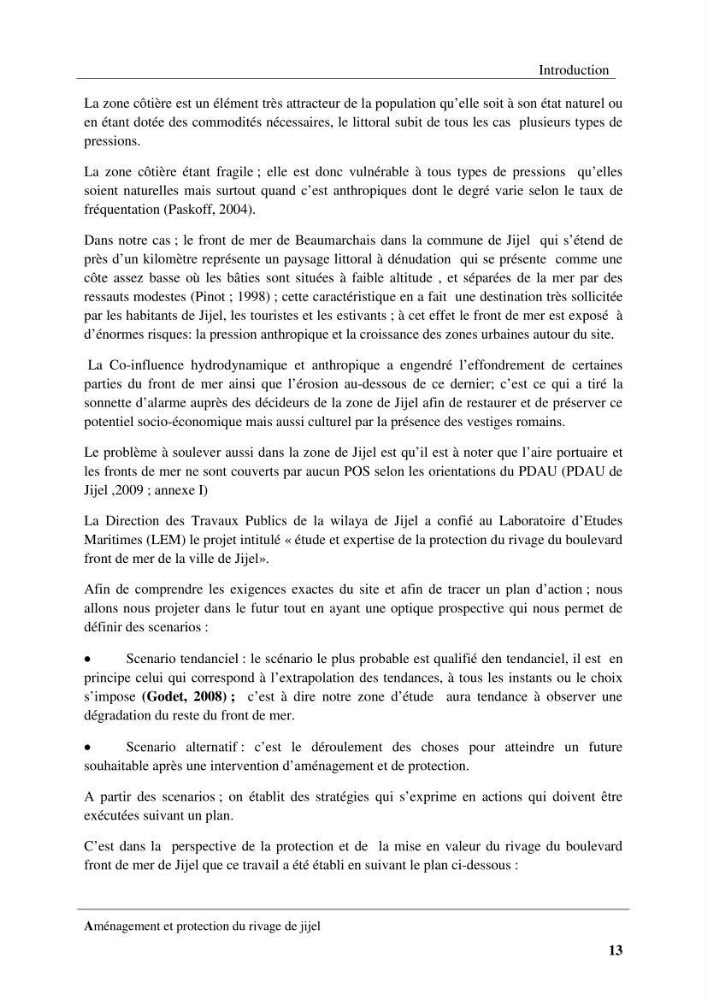 Aménagement et protection du rivage de Jijel